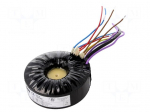 Transformer: toroidal audio | 120VA | 115/115VAC | 250V | 3.15&divide;3.15V
