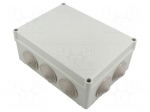 Enclosure: junction box | X: 190mm | Y: 70mm | Z: 140mm | wall mount | ABS