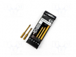 Drill set | for glass | ceramics,glass | Holder: E6,3mm | 1/4" | 5pcs.