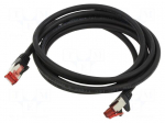 Patch cord | S/FTP | Cat: 6 | RJ45 plug,both sides | stranded | Cu | 2m