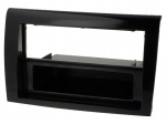 Radio mounting frame | Fiat | 2 DIN | black gloss