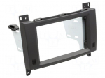 Radio frame | Mercedes | 2 DIN | black/rubber-touch