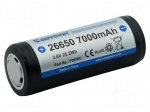Re-battery: Li-Ion | 26650 | 3.6V | 7000mAh | &Oslash;26.4x69.5mm | 15A