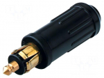 Cigarette lighter plug | screw terminal | 15A | Sup.volt: 12&divide;24VDC