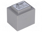 Transformer: encapsulated | 3VA | 230VAC | 6V | 6V | 0.25A | 0.25A | IP00