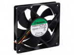 Fan: DC | axial | 24VDC | 120x120x25mm | 254.84m3/h | 54dBA | Out: F type