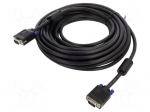 Cable | D-Sub 15pin plug,both sides | 15m | black | 28AWG | black