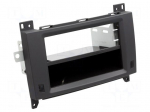 Radio frame | Mercedes | 2 DIN | black/rubber-touch