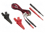 Test leads | banana 4mm socket x2 | black,red | 2pcs.
