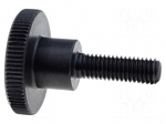Knob | &Oslash;: 20mm | Ext.thread: M5 | 30mm | H: 11.5mm | steel | knurled