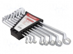 Wrench-set | double-sided,box,bent | Chrom-vanadium steel | 8pcs.