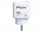 Power socket | WIFI | plug-in | 165&divide;265VAC | IP20 | 16A | FOX | 2.4GHz