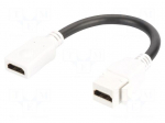 HDMI module | Keystone | HDMI socket,both sides | HDMI 2.0 | white