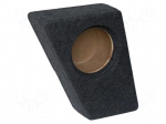 Car loudspeaker enclosure | MDF | gray melange | textil | 8l | 200mm