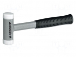 Hammer | 320mm | round | polyamide | steel | recoilless | &Oslash;: 60mm