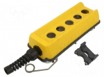 Case | yellow | 46 | IP65 | plastic | -35&divide;80&deg;C | Holes no: 5
