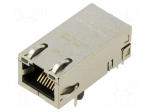 Connector: RJ45 | socket | PIN: 8 | Cat 6 | shielded,with LED | 8p8c
