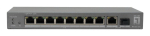 LevelOne 10-Port Gigabit PoE Switch, 802.3af/at PoE, 8 PoE Outputs, 120W Power Budget, 1 x Gigabit SFP, 1 x Gigabit RJ45 Uplink