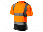 T-shirt | Size: S | orange-black | VISIBILTY | 150g/m2