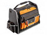 Bag | tool case | black-orange | poliester 600D | 495x270x380mm | 25kg