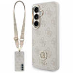 Guess 4G Big Rhinestone Triangle Strap MagSafe for Samsung Galaxy S26 / pink