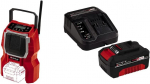 Einhell TC-RA 18 Li BT - Solo, construction site radio (red/black, Bluetooth)