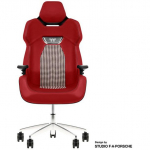 Thermaltake ARGENT E700 Design by Studio FA Porsche, gaming chair red/black, Storm Black Houndstooth Fabric