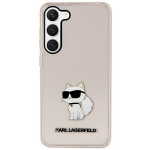 Karl Lagerfeld KLHCS23MHNCHTCP Hardcase Ikonik Choupette for Samsung Galaxy S23+ S916 / pink