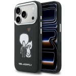 Case Karl Lagerfeld Karl & Choupette Back Logo MagSafe for iPhone 17 Pro / black