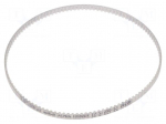 Timing belt | T2.5 | W: 4mm | H: 1.3mm | Lw: 290mm | Tooth height: 0.7mm