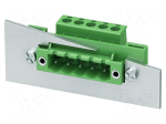 Connector: pluggable terminal block | socket | male | power supply