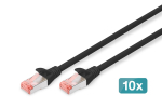 Digitus CAT 6 S/FTP Patch Cables, 10-Pack
