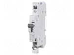 Auxiliary/signalling contacts | 230VAC | 6A | Contacts: NC + NO