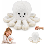 M&auml;nguala | PC | Konsoolid | Tarvikud // M&auml;nguasjad ja m&auml;ngud lastele // Pluszowa Ośmiornica Maskotka Przytulanka Sprężyste Macki Biała 30 cm
