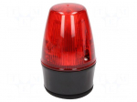 Signaller: lighting | continuous light,blinking light | red | IP65