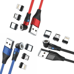 RealPower magnetkaabel 3 A komplekt, 1 m, 3 kaablit adapteritega