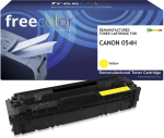 Freecolor toonerkassett Canon 054H (3025C002) yellow 2300 lehek&uuml;lge taaskasutatud