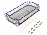 Enclosure: multipurpose | X: 80mm | Y: 160mm | Z: 65mm | EURONORD | grey
