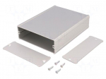 Enclosure: with panel | TUF | X: 94mm | Y: 120mm | Z: 32mm | aluminium