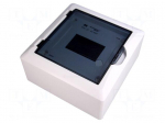 Enclosure: for modular components | IP40 | white | No.of mod: 6 | 400V