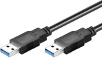 Cable Goobay  Kabel USB Goobay USB-A - USB-A 1.8 m Czarny (93928)