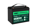 Greencell CUBE LiFePO4 Battery 87Ah 12.8V 1113.6Wh Lithium-Iron-Phosphate for Camper, Cleaning Devic