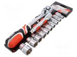 Key set | hex socket,socket spanner | Pcs: 12