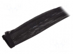 Conduit | Mat: polyester | black | 50&divide;150&deg;C | L: 1m | Features: multi use