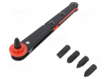 Kit: screwdriver bits | The set contains: screwdriving grip