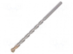 Drill bit | for concrete | &Oslash;: 10mm | L: 200mm | metal | cemented carbide
