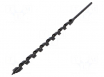 Drill bit | for wood | &Oslash;: 13mm | L: 300mm | HSS | Working part len: 220mm