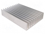 Heatsink: extruded | grilled | L: 180mm | W: 124mm | H: 35mm | aluminium