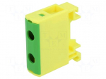 Splice terminal: rail | 1.5&divide;16mm2 | ways: 1 | terminals: 2 | polyamide