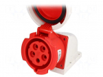 Connector: AC supply 3-phase | socket | female | 32A | 400VAC | IP67